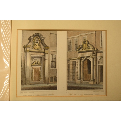 309 - A collection of framed and unframed engravings and prints to include The Mansion House in 1750, Cann... 