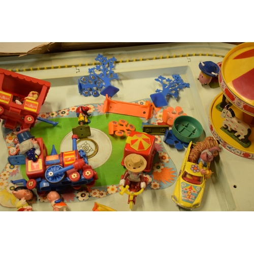 329 - Corgi Magic Roundabout Playground 853 with Merry Go Round and musical element with figures and decor... 