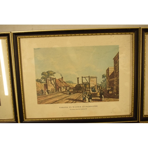 353 - A collection of framed prints to include hunting and county-themed examples such as 'The Meet', 'To ... 