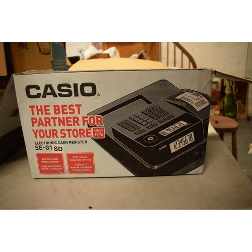 373 - Boxed Casio SE-G1 electronic cash register. Untested.