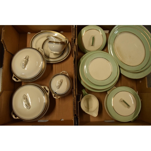 64 - A collection of dinner ware to include Wedgwood and Co regal style items to include tureens and a gr... 