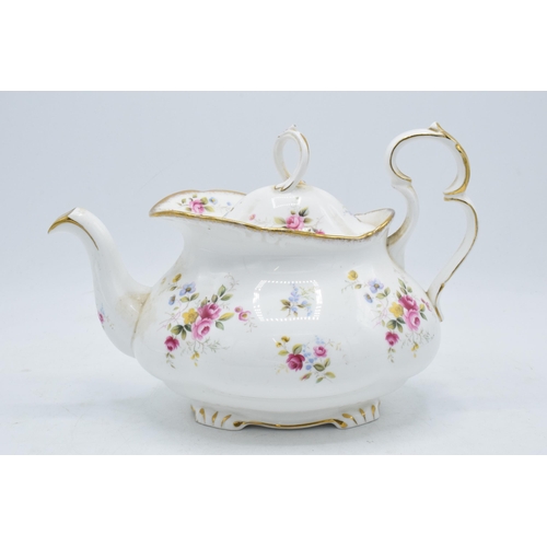 72 - Large Royal Albert teapot in the Tenderness design. In good condition with no obvious damage or rest... 