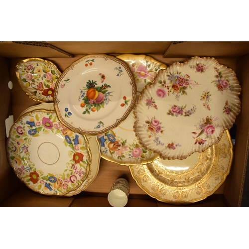 76 - A good collection of 19th and 20th century tea and dinner ware to include Hammersley Queen Anne, How... 