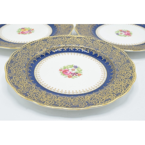 77 - George Jones Crescent China part tea set to include 6 cups, 6 saucers, 6 sides (6 trios), a sugar bo... 