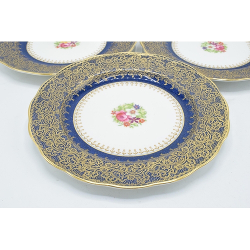 77 - George Jones Crescent China part tea set to include 6 cups, 6 saucers, 6 sides (6 trios), a sugar bo... 