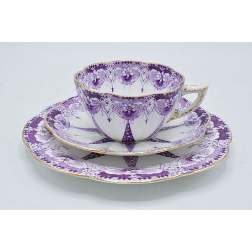 88 - Wileman and Co Foley china (pre Shelley) trio to consist of a shaped cup, saucer and side plate (3) ... 