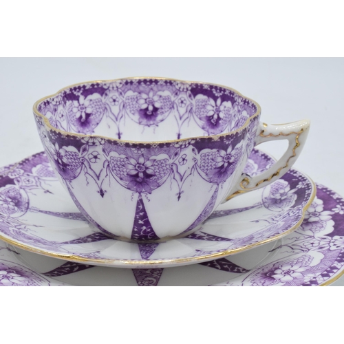 88 - Wileman and Co Foley china (pre Shelley) trio to consist of a shaped cup, saucer and side plate (3) ... 