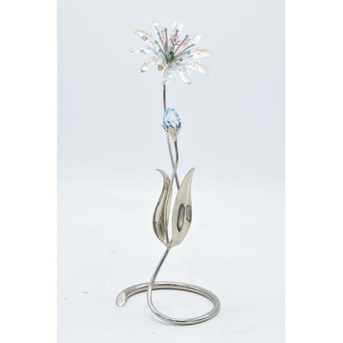 98 - Swarovski Dellaria Aquamarine figure. 23cm tall. In good condition with no obvious damage or restora... 