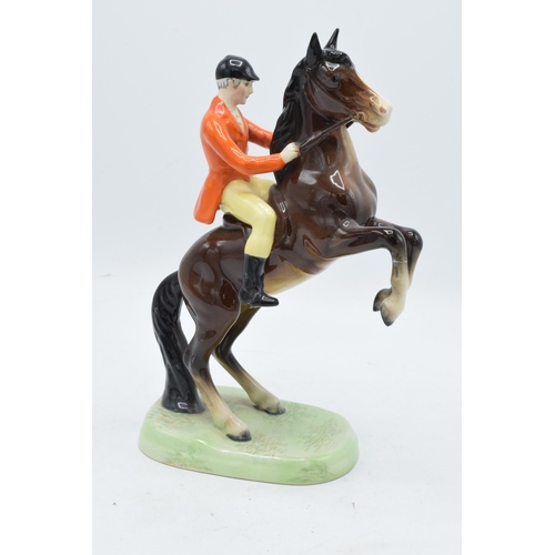 148Q - Very early Beswick rearing huntsman on brown horse 868. In good condition with no obvious damage or ... 