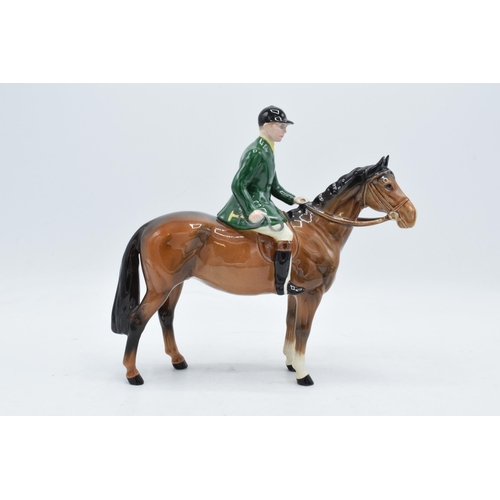 148R - Beswick huntsman on brown horse wearing a green jacket 1501. In good condition with no obvious damag... 