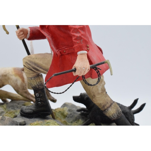 100 - Border Fine Arts Fell Huntsman B1091 by Ray Ayres, limited edition 301/350, on a wooden base. In goo... 