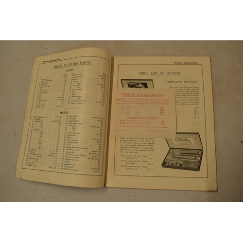 252 - Primus Engineering 1916 catalogue (1915 version with 1916 insert). Covers spine repaired with archiv... 