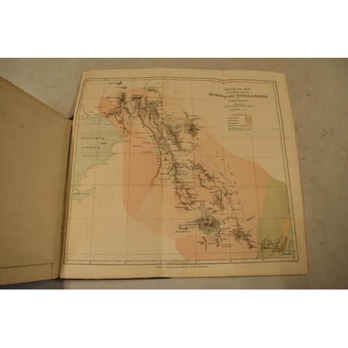 254 - Hardback book: 'Through Masai Lane' by Joseph Thomson FRGS. 2nd edition 1885 with tissue guard to fr... 