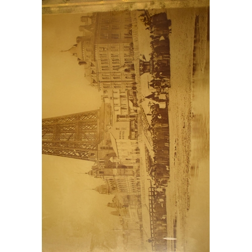 255 - A Victorian photograph behind glass by James Vincent of Blackpool Tower, plate number 20002.