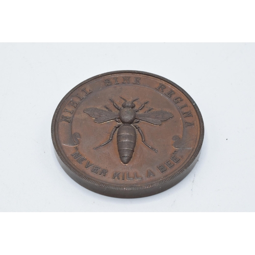 272 - Staffordshire County Bee-keepers Assosciation Award for Honey awarded to J Swanwick 1920. 42mm wide.