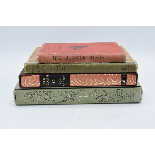 278 - A mixed collection of hardback books to include J R R Tolkien The Hobbit The Folio Society, The Wind... 