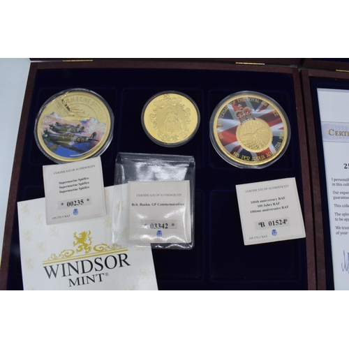 294 - A cased coin set to commemorate 250 Years of HMS Victory (6 coins with certificate) together with Su... 