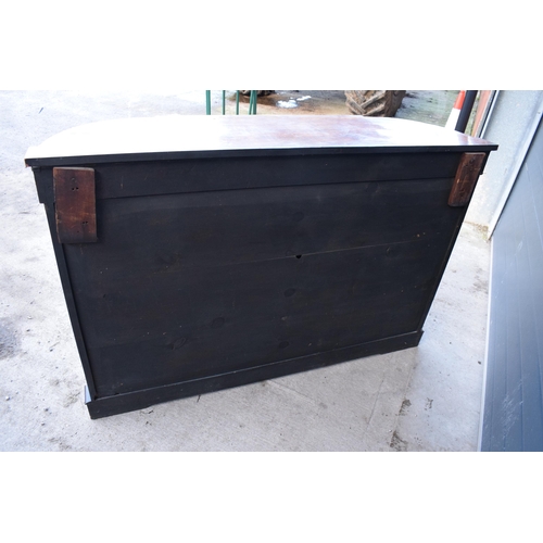 322 - A Victorian walnut breakfront credenza with an inlaid panel door flanked by bow glass doors enclosin... 