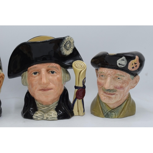 69 - A trio of large Royal Doulton character jugs to include Granny, George Washington D6669 (second) and... 