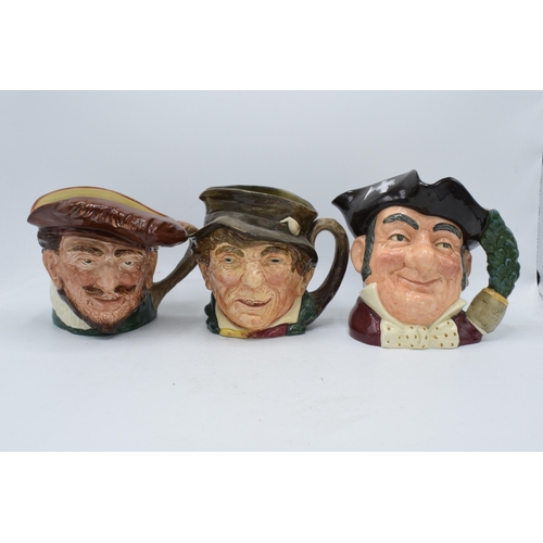 71 - A trio of large Royal Doulton character jugs to include Paddy, Mine Host D6468 and Drake (3). In goo... 