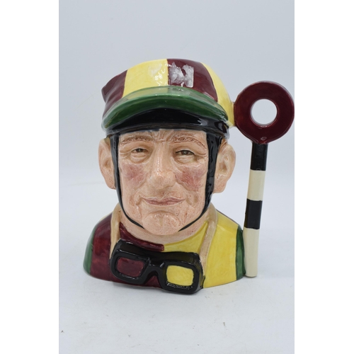 79 - Large Royal Doulton character jug Jockey D6625. All in good condition without any obvious damage or ... 