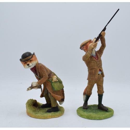 83 - Border Fine Arts country sports figure of Uncle Monty A20110 and Isaac A20257 (2). In good condition... 