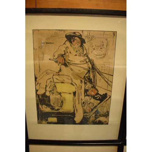 243 - After William Nicholson, 'Characters of Romance' chromo lithographs circa 1900 to include characters... 