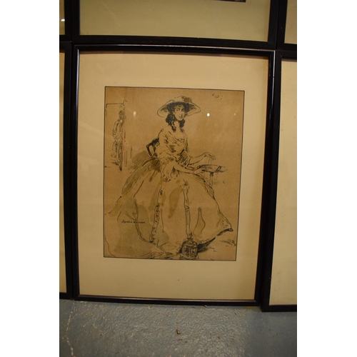 243 - After William Nicholson, 'Characters of Romance' chromo lithographs circa 1900 to include characters... 