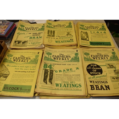 14 - A good collection of 1930s Farmers Weekly magazines to include 10 issues from 1934, 34 from 1935 and... 