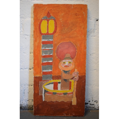 21 - Vincent Bennett (Plymouth 1910-1993), unframed oil on canvas, 'Lighthouse Keeper', 55cm x 26cm. Deta... 