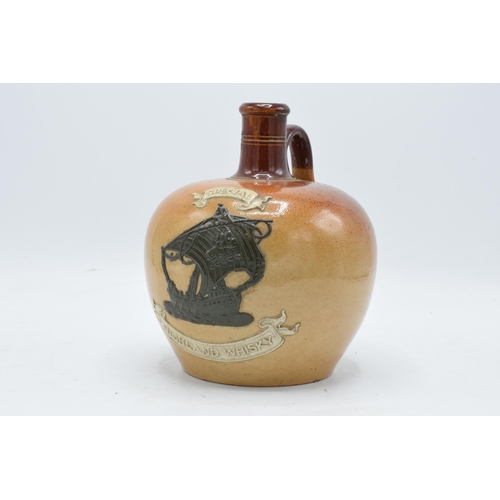 49 - Royal Doulton stoneware whisky flagon Special Highland Whisky. 18cm tall. In good condition with no ... 