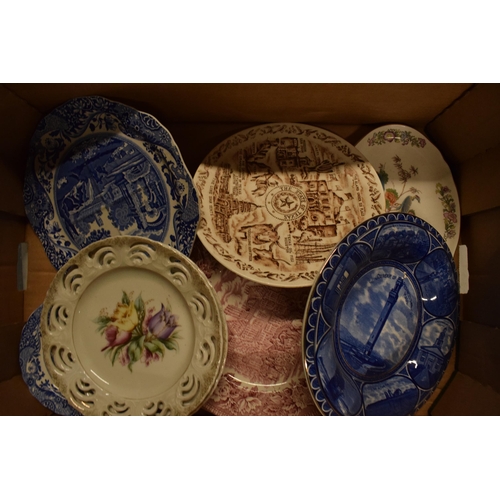 5M - A good collection of 19th century and later pottery to include Copeland Spode Blue Italian items, Ho... 