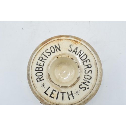 63 - An advertising match striker and holder for Robertson Sanderson's Leith Mountain Dew.  'James Green ... 