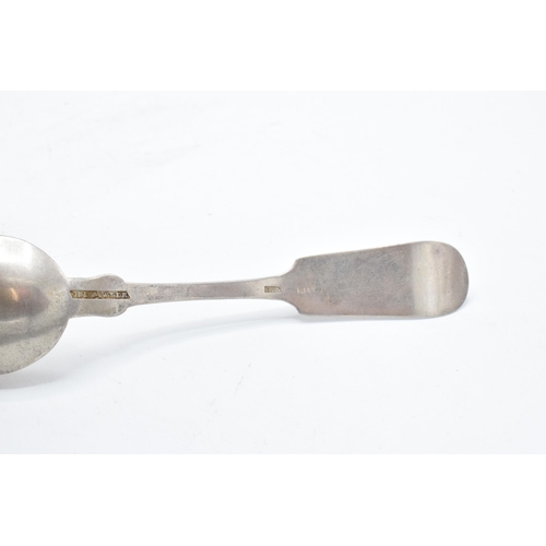 225T - A 19th century silver New York teaspoon H I Sawyer. 15cm long.