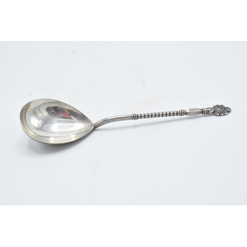 225V - A large Soviet Russian silver spoon Kiev 1964. 54.5 grams. 19cm long.