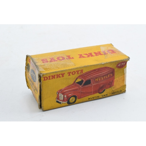 338 - Boxed Dinky Austin Van 'Nestles' No 471. Box taped. In good condition with some evidence of use and ... 