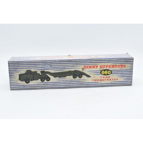 347 - Boxed Dinky Supertoys 660 Tank Transporter. In good condition with some evidence of use and play-wea... 