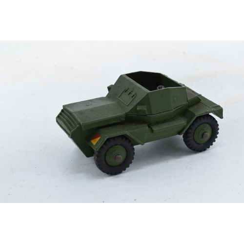 348 - Boxed Dinky Toys 673 Scout Car. In good condition with some evidence of use and play-wear such as sm... 