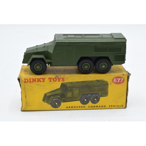 349 - Boxed Dinky Toys 677 Armoured Command Vehicle. In good condition with some evidence of use and play-... 