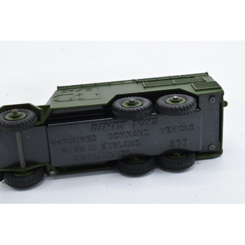 349 - Boxed Dinky Toys 677 Armoured Command Vehicle. In good condition with some evidence of use and play-... 