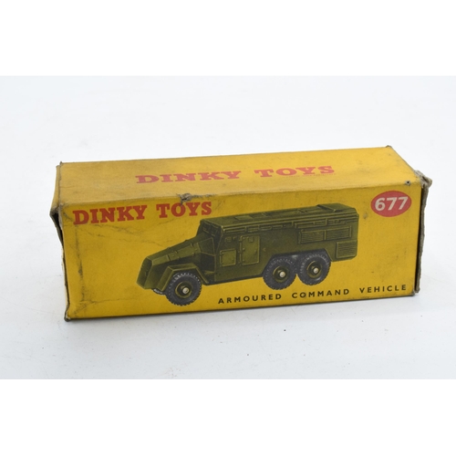 349 - Boxed Dinky Toys 677 Armoured Command Vehicle. In good condition with some evidence of use and play-... 