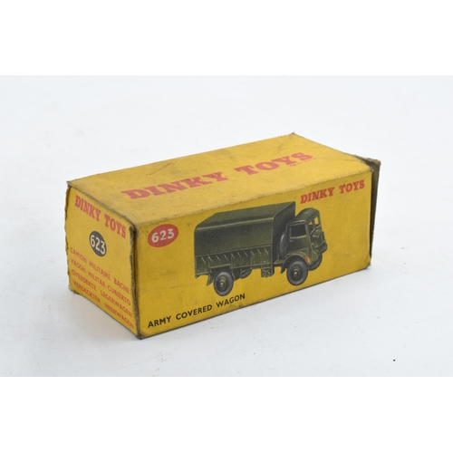 355 - Boxed Dinky Toys Army Covered Wagon 623. In good condition with some evidence of use and play-wear s... 