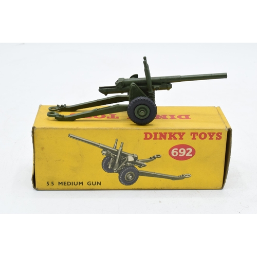 356 - Boxed Dinky Toys 5.5 Medium Gun 692. In good condition with some evidence of use and play-wear such ... 