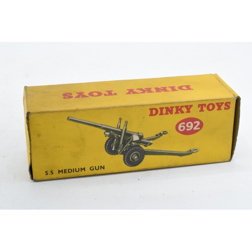 356 - Boxed Dinky Toys 5.5 Medium Gun 692. In good condition with some evidence of use and play-wear such ... 