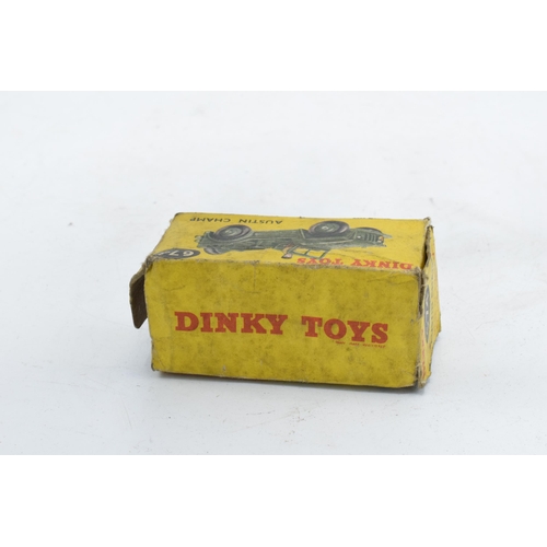 357 - Boxed Dinky Toys Austin Champ 674. One figure. In good condition with some evidence of use and play-... 