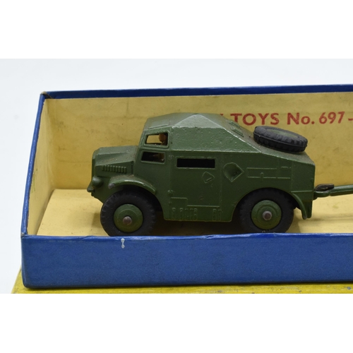 361 - Boxed Dinky Toys 25-Pounder Field Gun Set 697. In good condition with some evidence of use and play-... 