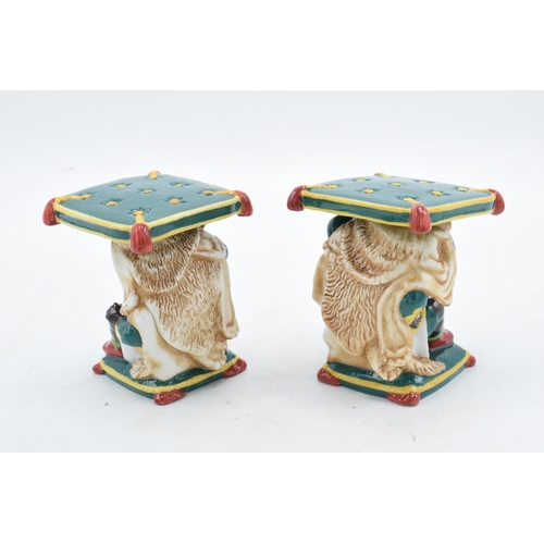 83 - Boxed pair of Minton Little Boy Garden Seats to include Left and Right (2). With certificate. In goo... 