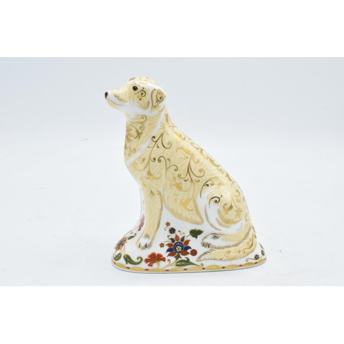 93 - Royal Crown Derby paperweight in the form of a Labrador. 16cm tall. First quality with stopper. In g... 