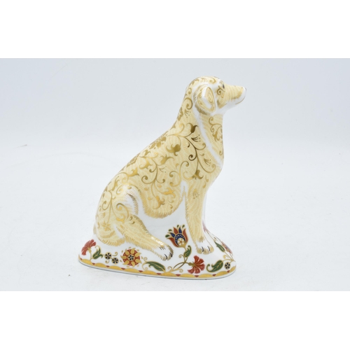 93 - Royal Crown Derby paperweight in the form of a Labrador. 16cm tall. First quality with stopper. In g... 