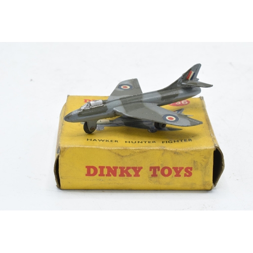 363 - Boxed Dinky Toys 736 Hawker Hunter Fighter. In good condition with some evidence of use and play-wea... 